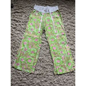 Lilly Pulitzer The Beach Pant Cabana Pink SunnySide Lions Small